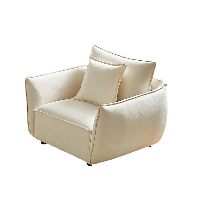 Fauteuil rembourré avec coussins 44