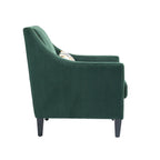 Fauteuil Emerald Modern 26.8 avec pieds en bois d'hévéa