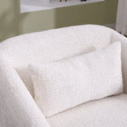 Fauteuil pivotant, Fauteuil rond confortable pour le salon, Fauteuil pivotant à 360 degrés