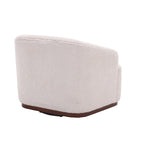 Fauteuil pivotant, Fauteuil rond confortable pour le salon, Fauteuil pivotant à 360 degrés
