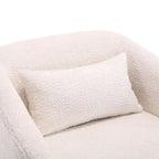 Fauteuil pivotant, Fauteuil rond confortable pour le salon, Fauteuil pivotant à 360 degrés