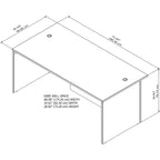 Bureau de direction 72 pouces