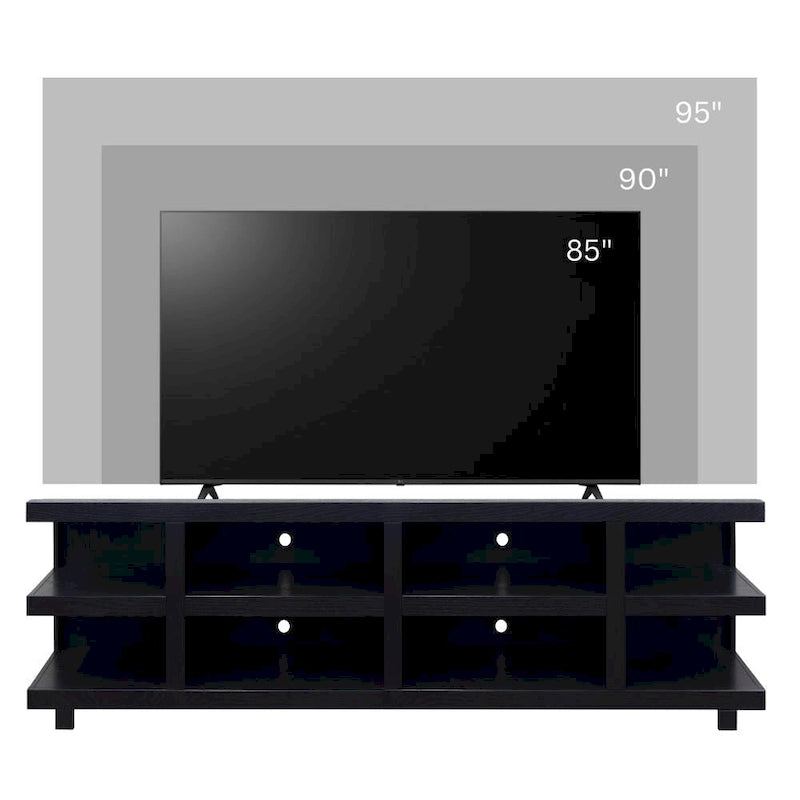 Meuble TV de 216 cm pour téléviseurs jusqu'à 241 cm, aucun assemblage requis