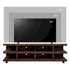 Meuble TV de 216 cm pour téléviseurs jusqu'à 241 cm, aucun assemblage requis