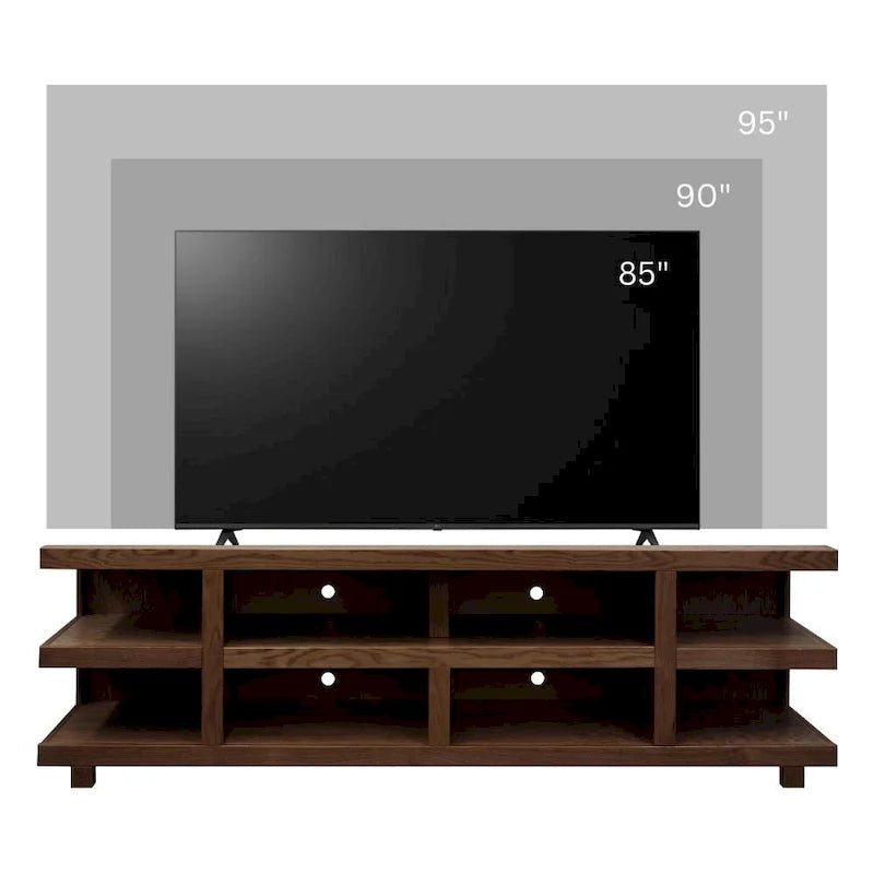 Meuble TV de 216 cm pour téléviseurs jusqu'à 241 cm, aucun assemblage requis