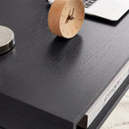 Bureau du milieu du siècle avec ports USB et prise de courant, bureau d'étude moderne avec tiroirs, bureau d'ordinateur pour la maison