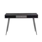 Bureau du milieu du siècle avec ports USB et prise de courant, bureau d'étude moderne avec tiroirs, bureau d'ordinateur pour la maison
