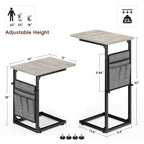 Table d'appoint en C - 16P x 12L x 33H