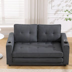 Canapé-lit futon rembourré 3-en-1 convertible