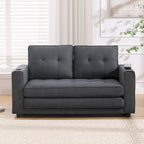 Canapé-lit futon rembourré 3-en-1 convertible