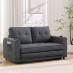 Canapé-lit futon rembourré 3-en-1 convertible