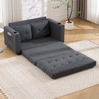 Canapé-lit futon rembourré 3-en-1 convertible