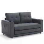 Canapé-lit futon rembourré 3-en-1 convertible