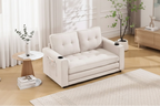 Canapé-lit futon rembourré 3-en-1 convertible