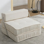 Canapé-lit convertible, fauteuil-lit moderne en chenille