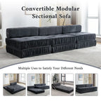 Canapé-lit convertible, fauteuil-lit moderne en chenille