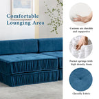 Canapé-lit convertible, fauteuil-lit moderne en chenille