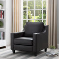 Fauteuil club contemporain avec revêtement en vinyle