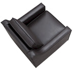 Fauteuil club contemporain avec revêtement en vinyle