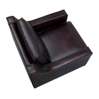 Fauteuil club contemporain avec revêtement en vinyle