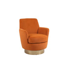 Fauteuil pivotant en velours doux - 28.3 x 29.3 x 32.7