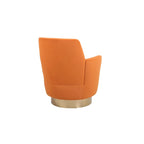 Fauteuil pivotant en velours doux - 28.3 x 29.3 x 32.7