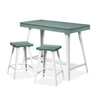 Ensemble table de bar et 2 tabourets Kaylen Modern de Furniture of America, avec piètement en acier