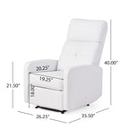 Fauteuil inclinable de club en cuir PU
