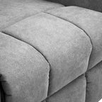Fauteuil inclinable électrique releveur Moasis gris en tissu pour personnes âgées