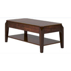 Table basse rectangulaire relevable avec étagère inférieure