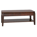 Table basse rectangulaire relevable avec étagère inférieure