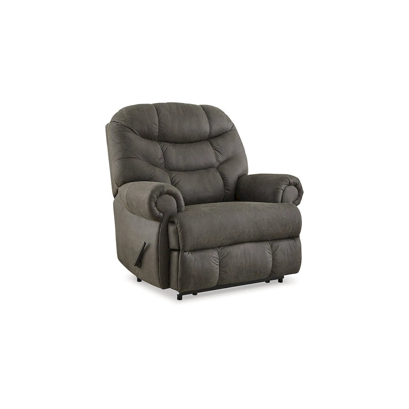 Fauteuil inclinable grande taille en similicuir canon de fusil