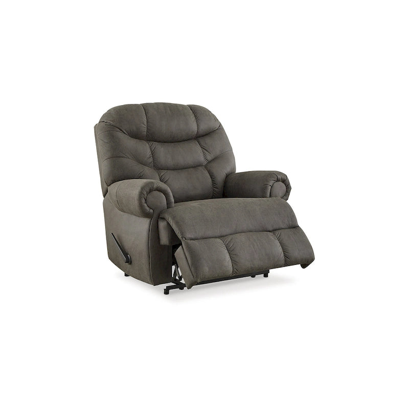 Fauteuil inclinable grande taille en similicuir canon de fusil