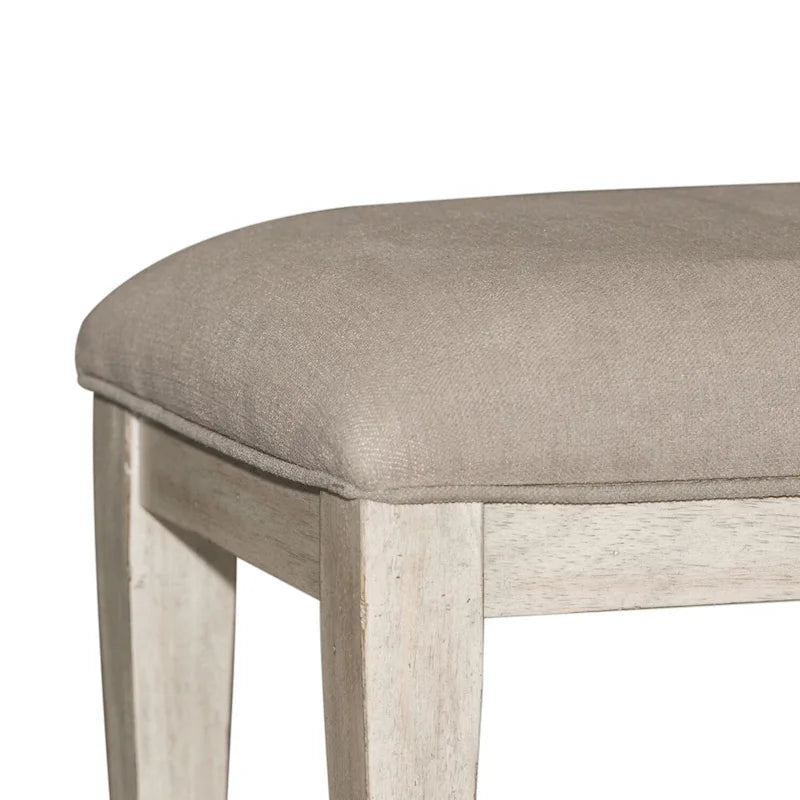 Banquette de lit rembourrée en tissu « Antique White Tobacco »