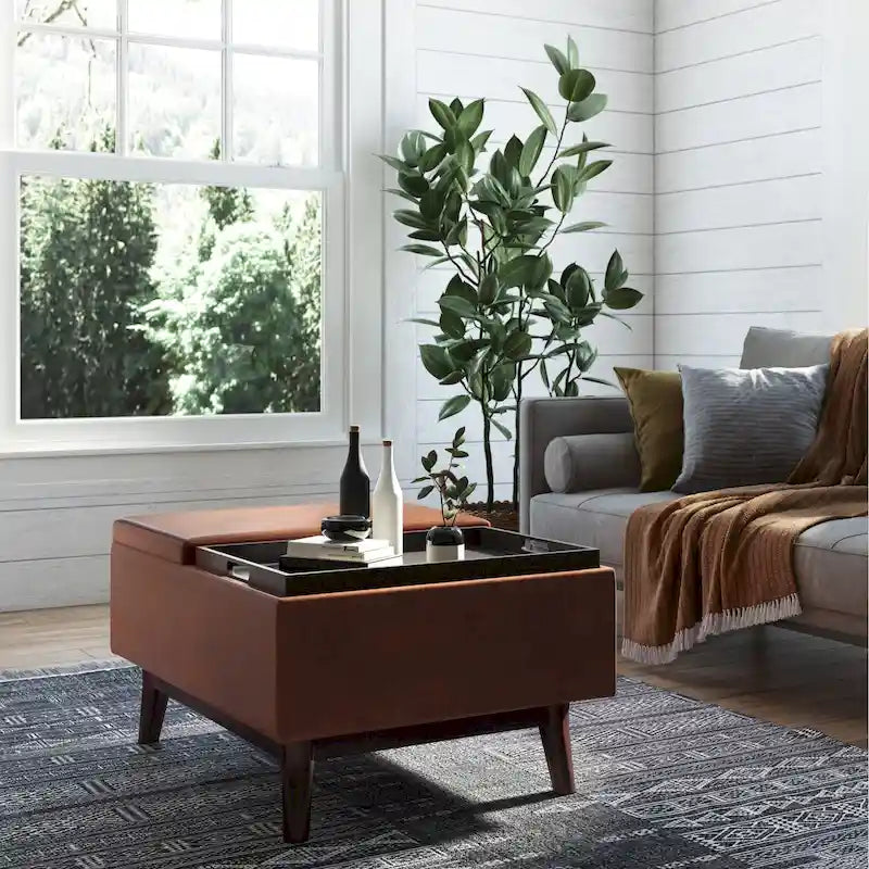 Repose-pieds/Table basse rectangulaire Mid-Century Moderne de 34 pouces de large