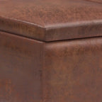 Repose-pieds/Table basse rectangulaire Mid-Century Moderne de 34 pouces de large