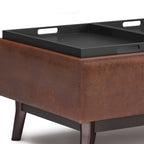 Repose-pieds/Table basse rectangulaire Mid-Century Moderne de 34 pouces de large