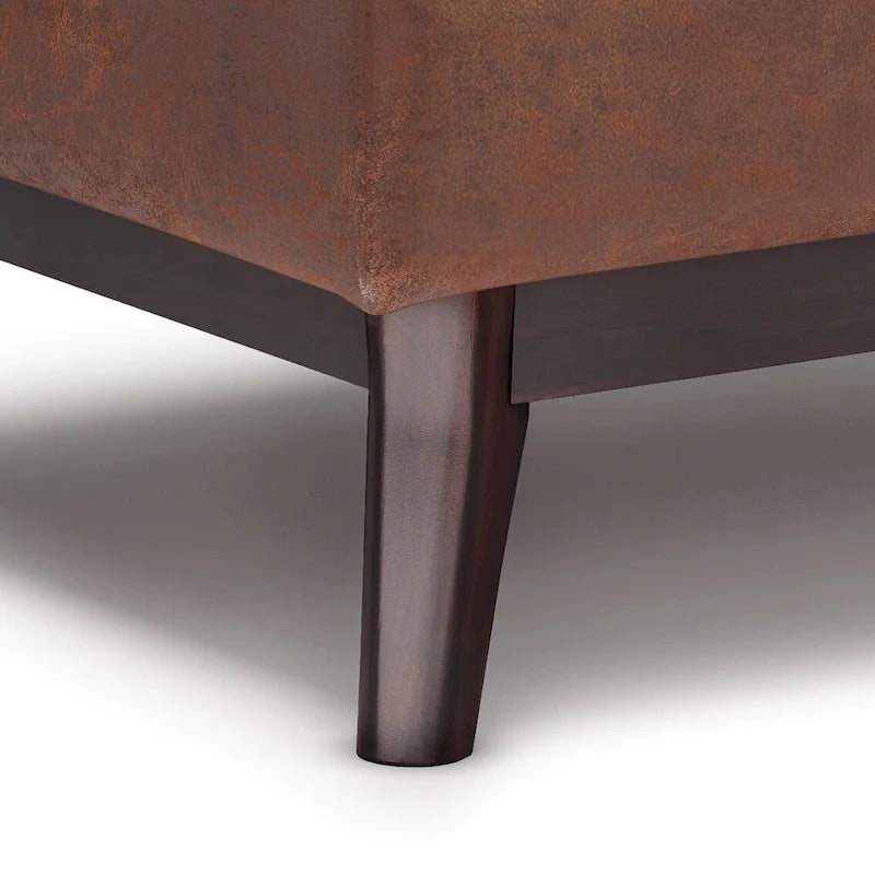 Repose-pieds/Table basse rectangulaire Mid-Century Moderne de 34 pouces de large