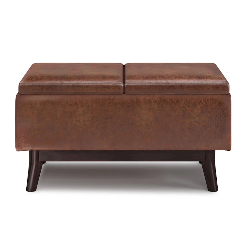 Repose-pieds/Table basse rectangulaire Mid-Century Moderne de 34 pouces de large