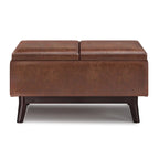 Repose-pieds/Table basse rectangulaire Mid-Century Moderne de 34 pouces de large