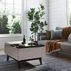Repose-pieds/Table basse rectangulaire Mid-Century Moderne de 34 pouces de large