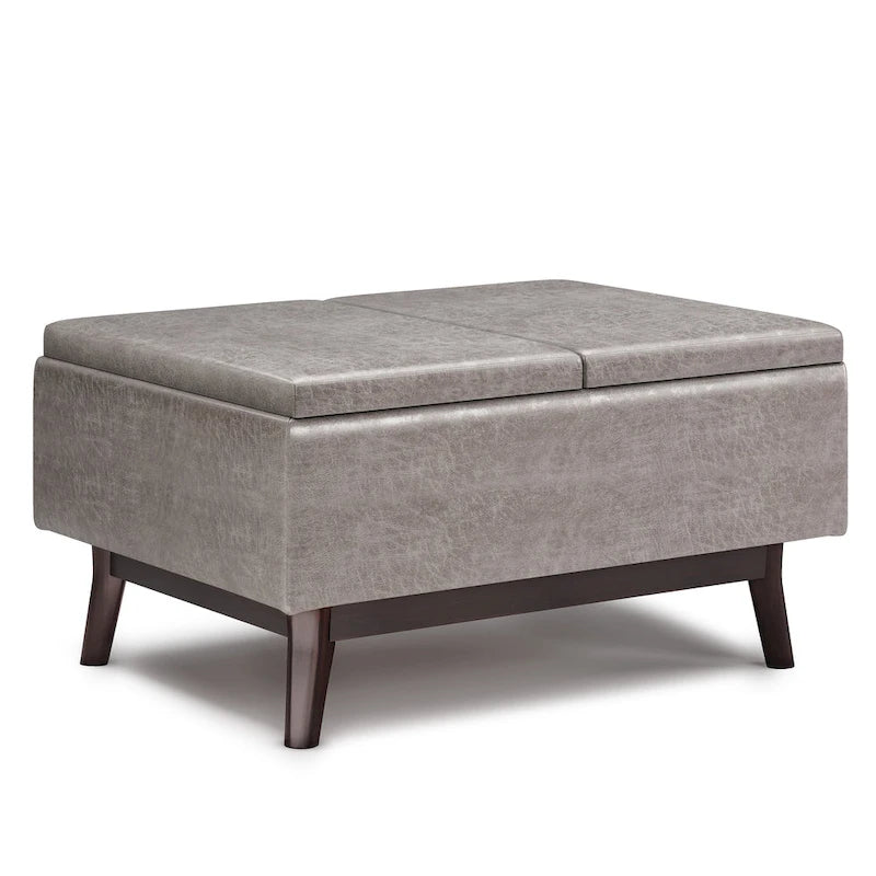 Repose-pieds/Table basse rectangulaire Mid-Century Moderne de 34 pouces de large