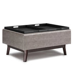 Repose-pieds/Table basse rectangulaire Mid-Century Moderne de 34 pouces de large