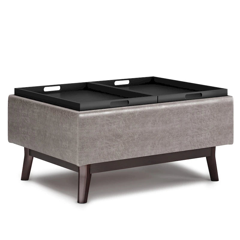 Repose-pieds/Table basse rectangulaire Mid-Century Moderne de 34 pouces de large