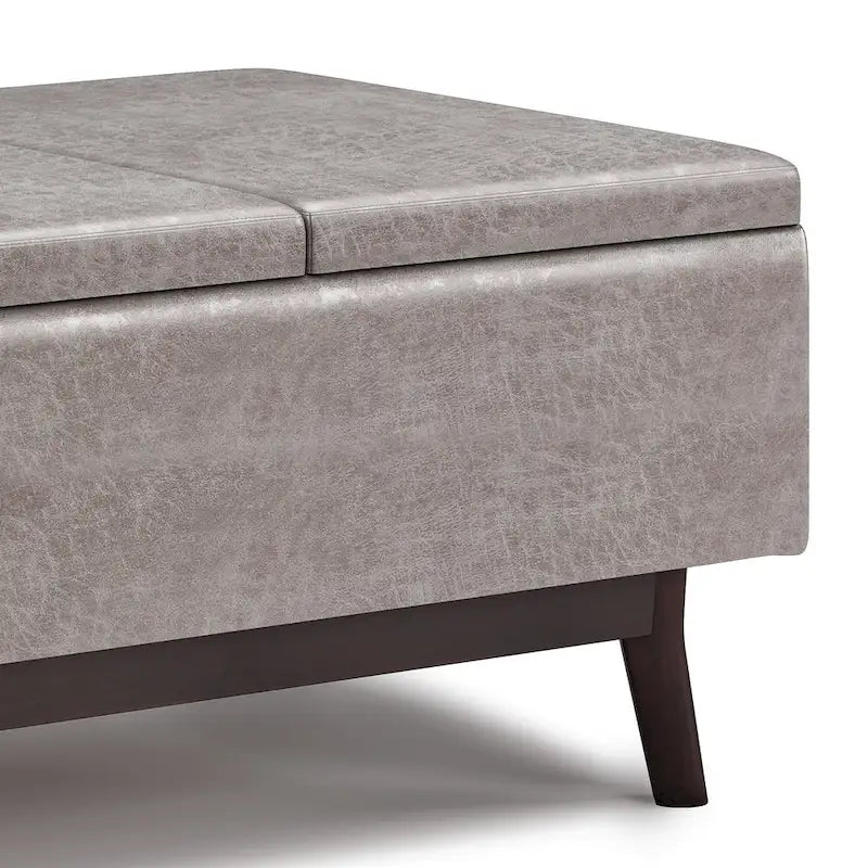 Repose-pieds/Table basse rectangulaire Mid-Century Moderne de 34 pouces de large