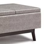 Repose-pieds/Table basse rectangulaire Mid-Century Moderne de 34 pouces de large