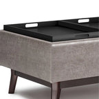 Repose-pieds/Table basse rectangulaire Mid-Century Moderne de 34 pouces de large