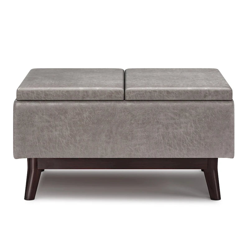 Repose-pieds/Table basse rectangulaire Mid-Century Moderne de 34 pouces de large