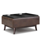 Repose-pieds/Table basse rectangulaire Mid-Century Moderne de 34 pouces de large