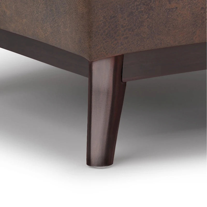 Repose-pieds/Table basse rectangulaire Mid-Century Moderne de 34 pouces de large